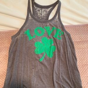 CHASER razor back clover tank!